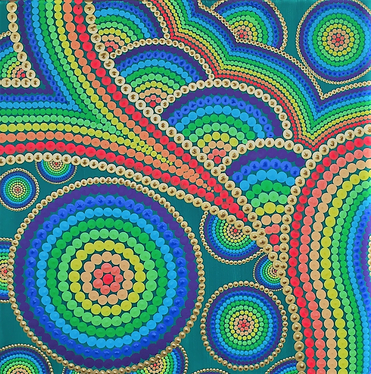 "Forêt tropicale" artwork by Caroline Pons