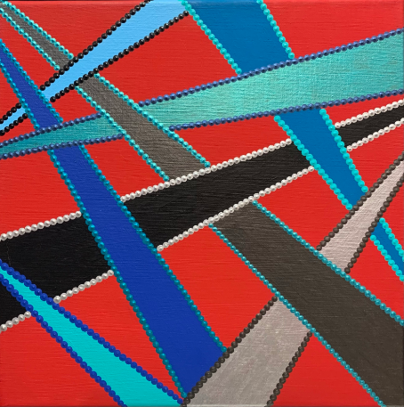 "Trajectoires croisées" artwork by Caroline Pons